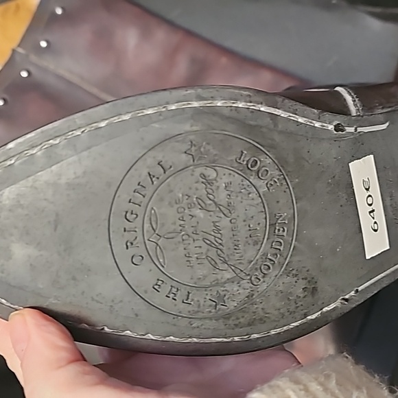 Nib Golden Goose Kate boots 37 or 7 burgundy gorgeous - Picture 4 of 6